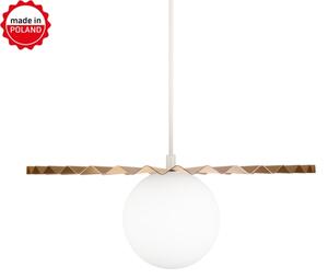 Полилей на кабел SUNPLISS 1xG9/10W/230V Ø 35 см, златист/кремав