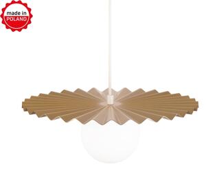 Полилей на кабел SUNPLISS 1xG9/10W/230V Ø 35 см, златист/кремав
