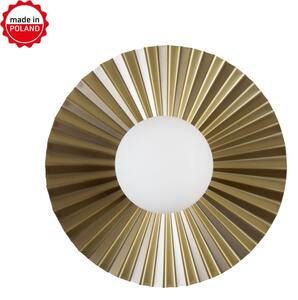Настенно осветително тяло SUNPLISS 1xG9/10W/230V Ø 30 см златисто/кремаво
