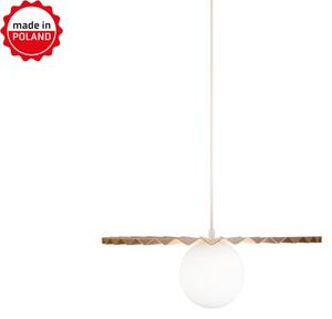 Полилей на кабел SUNPLISS 1xG9/10W/230V Ø 40 cm златист/кремав