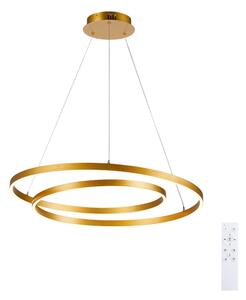 Brilagi-LED Подвесен полилей с възможност за димиране на кабел TWISTER LED/75W/230V 3000-6000K златист + дистанционно управление