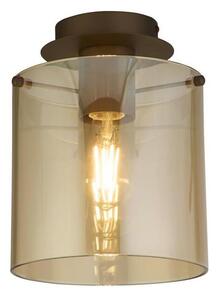 Searchlight 88911-1MO - Таванно осветително тяло SWEDEN 1xE27/60W/230V Ø22 см кафяво/димчато