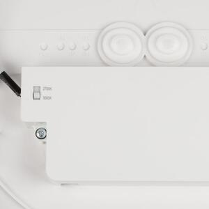 SLV LED таванна лампа Decona, Ø 30 cm, бял/златист, метал, Затъмняване, Бял, Баня, Алуминий, Модерен