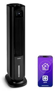 Klarstein Polar Tower Smart, вентилатор, охладител на въздуха, 7L, 85W, дистанционно управление, 5x охладителни кутии