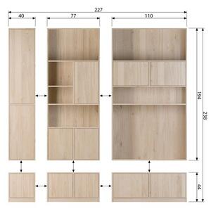Модулен шкаф в дъбов декор в естествен цвят 40x44 cm Modulair - vtwonen