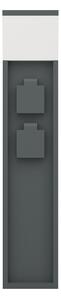 Eglo 901032 - Външна лампа PARK с 2 електрически контакта, 1xE27/25W/230V IP54, антрацит