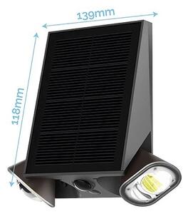 Viking - соларно LED настенно осветително тяло с димер и сензор LED/1,3W/3,7V IP44 4000K
