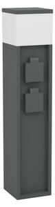 Eglo 901032 - Външна лампа PARK с 2 електрически контакта, 1xE27/25W/230V IP54, антрацит