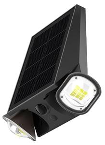 Viking - соларно LED настенно осветително тяло с димер и сензор LED/1,3W/3,7V IP44 4000K