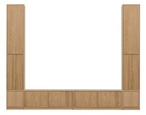 TV комплект от декор от дъб в естествен цвят 300x243 cm Modulair – vtwonen