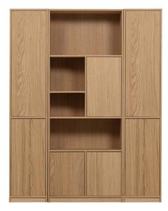 Модулна библиотека от декор от дъб в естествен цвят 157x199 cm Modulair – vtwonen