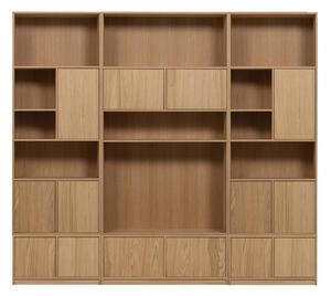 Модулна библиотека от декор от дъб в естествен цвят 264x243 cm Modulair – vtwonen