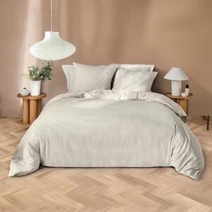 Бежово двойно удължено спално бельо от микрофибър 240x220 cm Azura – douceur d'intérieur