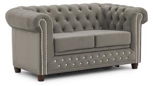 Сив кадифен разтегателен диван 148 cm York Blik – Ropez