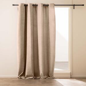 Светлокафяво перде от букле 140x260 cm Winona – douceur d'intérieur