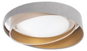 LED таванно осветително тяло GALAXY MODERN LED/24W/230V Ø 55 cm сиво/бежово/златисто