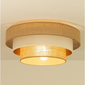 Плафон WENTA 1xE27/60W/230V, Ø 50 см, юта/бежов