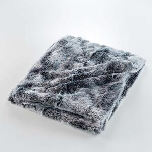 Сиво одеяло от изкуствена кожа 180x220 cm Antartic – douceur d'intérieur
