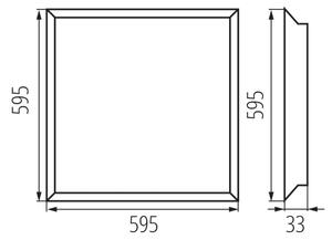 Kanlux 31176 - LED панел за окачен таван BAREV LED/36W/230V 4000K 60x60 см