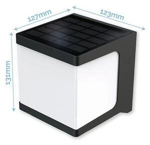 Viking - соларно стенно LED осветително тяло със сензор LED/1,5W/3,7V IP54 4000K