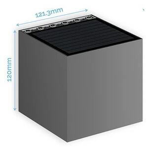 Viking - LED димируема соларна стенна лампа LED/1W/3,7V IP54 4000K 2000 mAh