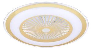 LED Димируема лампа с вентилатор ZEPHYR LED/48W/230V златист + д.у