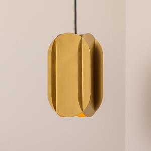 Opviq Висяща лампа Corner, златист цвят, височина 35 cm, метал, E27, Затъмняване, Злато / месинг, Дневна/трапезария, Метал, Модерен
