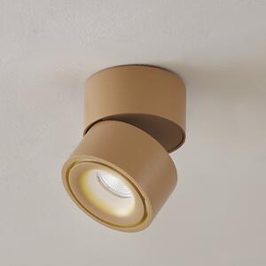 Arcchio LED таванни прожектори Rotari, кафяви, 1-фар, 8,9W, Затъмняване, Кафяв / ръждив, Коридор, Алуминий, Модерен