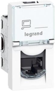 Legrand Розетка RJ45 cat.5e UTP 1 мод. цвят бял Mosaic - 076551