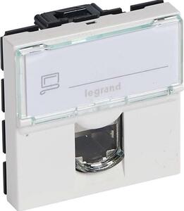 Legrand Розетка RJ45 STP cat.6A 2 мод. цвят бял Mosaic - 076576