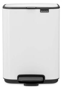 Кош за боклук Brabantia Bo Pedal 1010117, 4 л, Леко затваряне, Противоплъзгаща основа, Бял