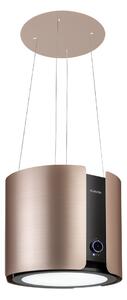 Klarstein Skyfall, островен абсорбатор, Ø 45 см, рециркулация, 402 м³ / ч, LED, неръждаема стомана, златист
