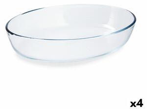 Ястие за печене Pyrex Classic Овална 30 x 21 x 7 cm Прозрачен Cтъкло (4 броя)