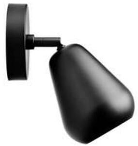 Nuura Aps тавански прожектор Anoli Spot Surface, височина 20 cm, черен, Затъмняване, Черен, Дневна/трапезария, Метал, Скандинавски