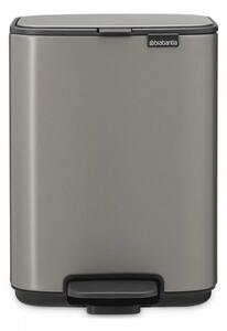 Кош за боклук Brabantia Bo Pedal 1010126, 4 л, Леко затваряне, Противоплъзгаща основа, Сив