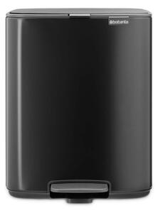 Кош за боклук Brabantia Bo Pedal 1010138, 12 л, Леко затваряне, Противоплъзгаща основа, Черен
