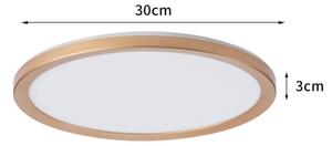 Brilagi - LED таванно осветително тяло за баня ULTRA SLIM LED/18W/230V Ø 30 см розово злато IP54