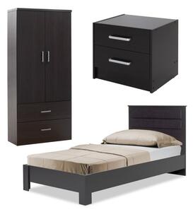 Комплект мебели за ученическа спалня Nap Pako World Wenge 80x37x123 cm