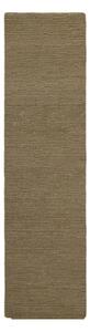Ръчно изработена вълнена пътека в цвят каки 80x230 cm Harris Boucle – Flair Rugs