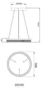Globo 48046H - LED полилей на кабел ZARA LED/16W/230V 3000K