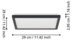 Eglo 901442-LED баня ROVITO 13,4W/230V 29x29cm IP44 черно