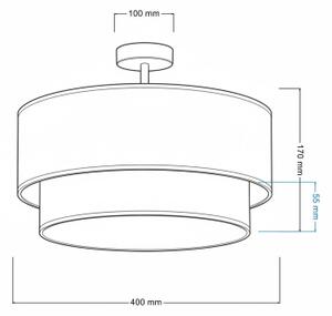 Brilagi-LED Детски таванен плафон BOBO 1xE27/60W/230V Ø 40 см бял/бежов/с животински мотив