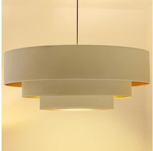 Brilagi - Полилей на кабел LUNETA 3xE27/60W/230V диам. 80 см кремав/златен