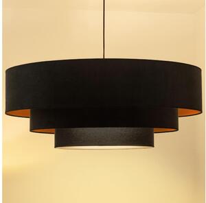 Brilagi - Полилей на кабел LUNETA 3xE27/60W/230V Ø 80 см черно/златно