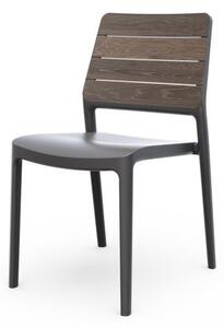 Тъмносив/тъмнокафяв пластмасов градински стол Deco Porto – Keter