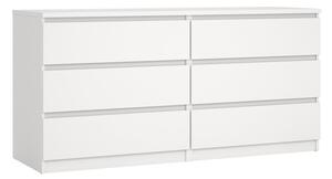 Бял скрин 154x76x50 cm Naia – Tvilum