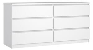 Бял скрин 154x76x50 cm Naia – Tvilum