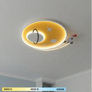 Brilagi -LED детско таванно осветително тяло STARSHIP LED/64W/230V 3000/4500/6000K жълто