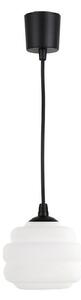 Brilagi - LED полилей на кабел RETRO GLASS 1xE27/60W/230V Ø 20 cm черен/бял