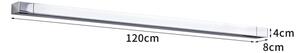 Brilagi - LED осветление за огледало за баня AQUA LINE LED/36W/230V 120 cm IP44 лъскав хром